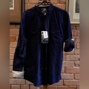 NWT - Drill Clothing Company - Men’s Love Sleeve Button Down Shirt